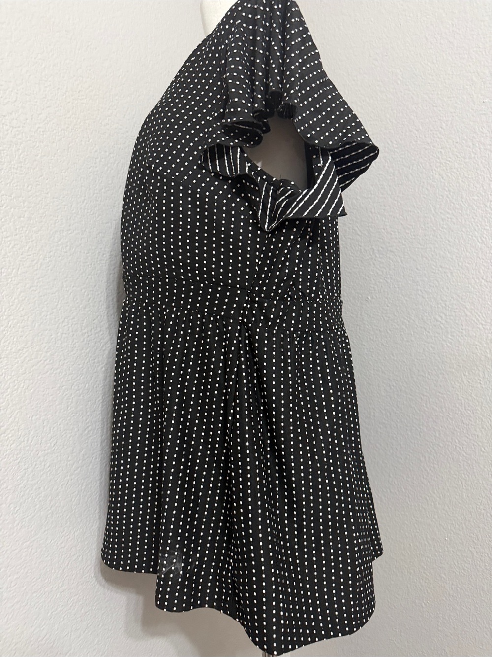 Swim by Cacique Black and White Polka Dot Swim Top Plus Size 28 - Picture 4 of 10